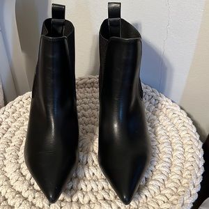 NWOT Justfab slip on pointy toe booties